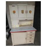 HOOSIER CABINET W/ FLOOR BIN 40X68