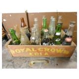 RC WOODEN CRATE W/ VARIOUS BOTTLES