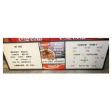 COKE MENU SIGN 72X23