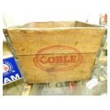 WOODEN COBLE MILK CRATE