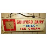 GUILFORD DAIRY MILK/ICE CREAM CLOCK 26X9