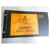 BILTMORE DAIRY DRIVERS ROUTER BOOK