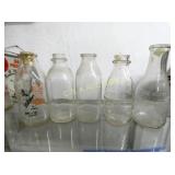 (5) EMB. BILTMORE MILK BOTTLES