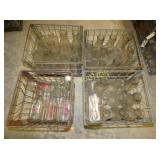 (4) WIRE CRATES BILTMORE,PET, CATAWBA, OTHERS