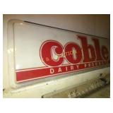 EMB. COBLE CAN SIGN 143X48 W/ CAN FRAME
