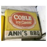 EMB. COBLE ICE CREAM ANNS BBQ LEXAN 60X48