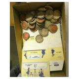 OLD STOCK LONG MEADOW, CAP TOPS, PAPER ITEMS