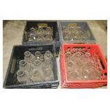 (4) QT. CRATES BILTMORE,BURKE BOTTLES