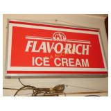 FLAVORICH ICE CREAM SIGN