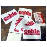 OLD STOCK DECALS COBLE, 12X9, CARTON