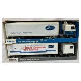 Ertl Truck and Trailer Lot of Two Featuring Roses