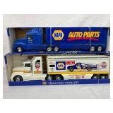 Two 24-inch NAPA Tractor Trailers by Nylint Toys