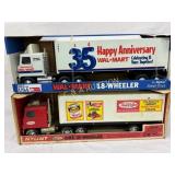 Two Nylint Steel 18-Wheeler Trucks in Original Pac
