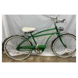 Evans-Colson Green Cruiser Bicycle with Chrome Acc
