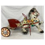 Mobo Pony Express Ride-On Toy Horse with Cart, 36i