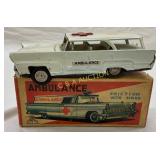 Sanyo Friction Tin Ambulance with Siren and Origin
