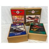 4 Wings of Texaco Die-Cast Airplane Models in Orig