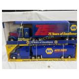 Two NAPA Stamped-Steel Tractor-Trailer Toy Sets Two NAPA Stamped-Steel Tractor-Trailer Toy Sets