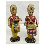 Tin Lithographed Toy Drummer Soldiers, 2in by 9in