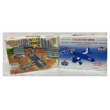 Two Unopened Die-Cast Metal Airplane Banks: Sunoco