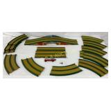 Vintage Tin Toy Race Track Set with Windup Car