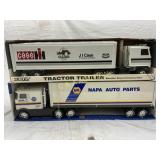 Two 20in Ertl and Nylint Tractor Trailers Two 20in Ertl and Nylint Tractor Trailers