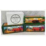 4 Texaco Die-Cast Toy Trucks in Original Boxes