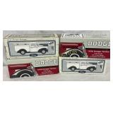 4 Limited Edition Die-Cast Tanker Coin Banks: 1936