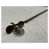 Early Rare Teddy Roosevelt Push Bell Toy Early Rare Teddy Roosevelt Push Bell Toy