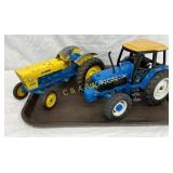 Two 1/16 Scale Ford Model Tractors
