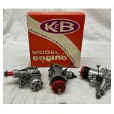 3 K&B Model Engines with Original Box 3 K&B Model Engines with Original Box
