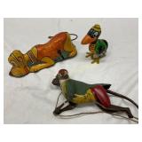 3 Marx Tin Windup Toys: 1939 Pluto, Duck, and Clim