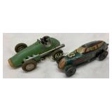 Two Vintage Friction Toy Cars: Marx ï¿½Blue Streakï¿½