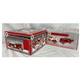 2 Texaco Diecast Pedal Cars in Original Packaging