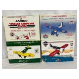 4 Amoco Vintage Airplane Bank Collector Series Die