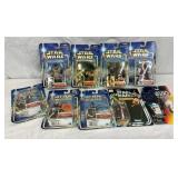 9 Star Wars Action Figures in Original Packaging