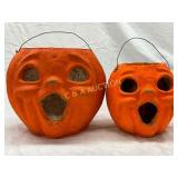 Painted Papier-M�ch� Pumpkin Lanterns Painted Papier-M�ch� Pumpkin Lanterns