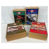 4 Wings of Texaco Die-Cast Airplane Collectible Mo