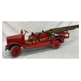 Buddy L Red Aerial Fire Truck Toy, 10in by 39in
