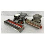 Two 1/16 Scale Diecast Gleaner Combine Harvesters