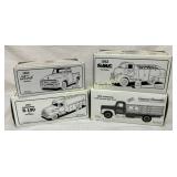 4 Die-Cast Model Trucks in Original Boxes, 9-Inch