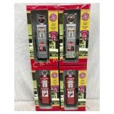 4 Gas Pump Bank Collectibles in Original Packaging