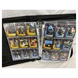 Binder of Star Wars Trading Cards Featuring Charac