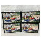 4 Texaco Die-Cast Model Car Collector Banks in Ori