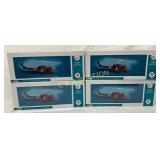 Four Unopened Corgi Texaco Die-Cast Helicopter Rep