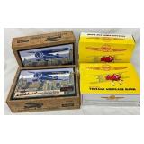 4 Unopened Die-Cast Metal Airplanes: Lockheed 1929