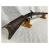 Early Black Powder Percussion Long Rifle with Bras Early Black Powder Percussion Long Rifle with Bras