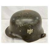 WWII German Combat Helmet with Decal WWII German Combat Helmet with Decal