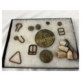 17 Civil War-Era Artifacts Including Belt Buckles, 17 Civil War-Era Artifacts Including Belt Buckles,