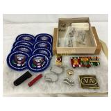 Military Items Including Patches, Dog Tags, Medals Military Items Including Patches, Dog Tags, Medals